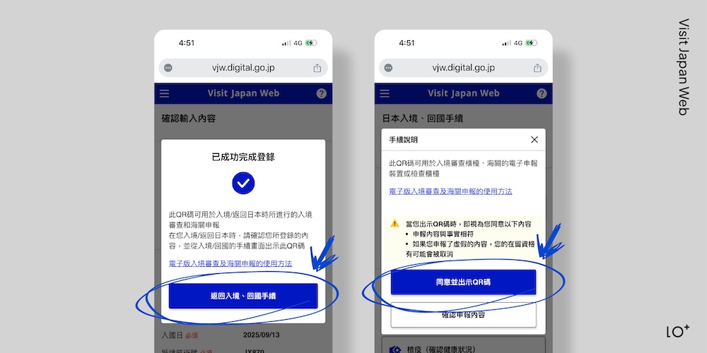 成功完成登錄後,可點擊「同意並出示QR碼」就可以獲得QRcode,建議先截圖下來儲存著