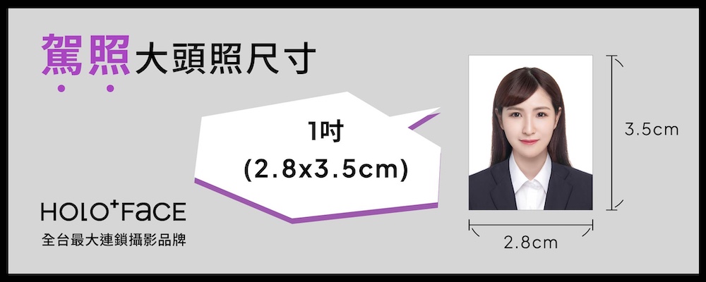 汽車駕照大頭照尺寸